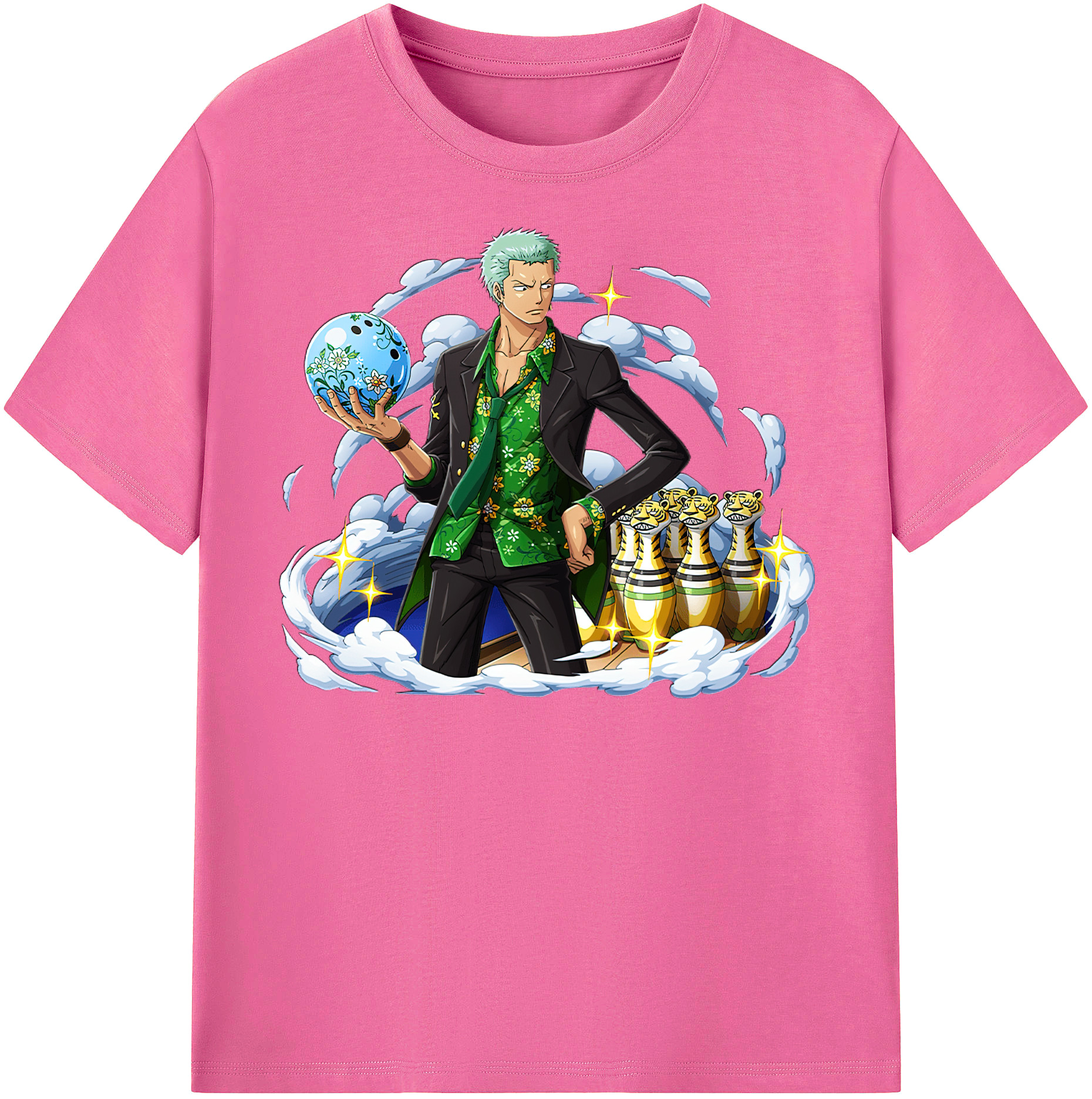 ワンピース ロロノア・ゾロ ONE PIECE Roronoa Zoro レディースカジュアルプリントTシャツ（綿100％）